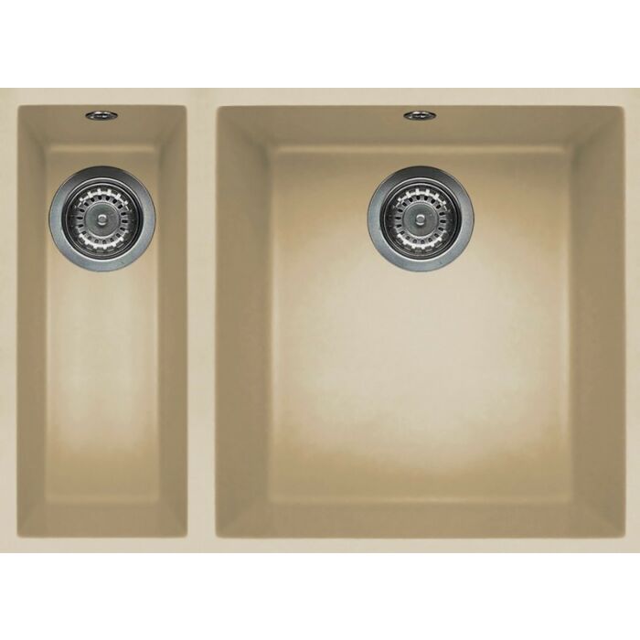 elleci Quadra 150 Sottotop Quadra Sottotop 56 x 44 undermount sink - keratek plus - champagne