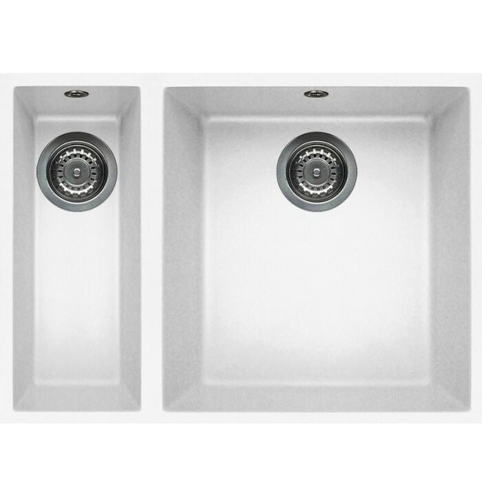 elleci Quadra 150 Sottotop Quadra Sottotop 56 x 44 undermount sink - keratek plus - white