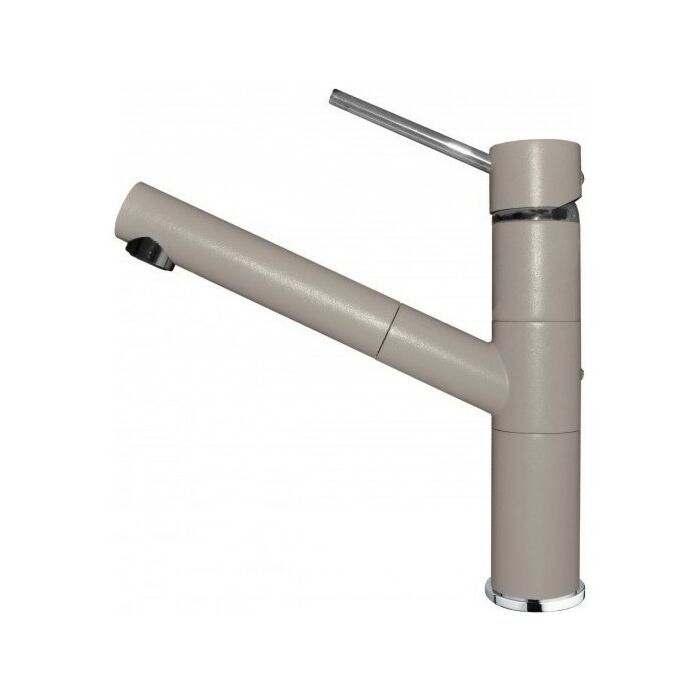 elleci Reno Modern Küchenmischer mit Handbrause - Granitek - taubengrau