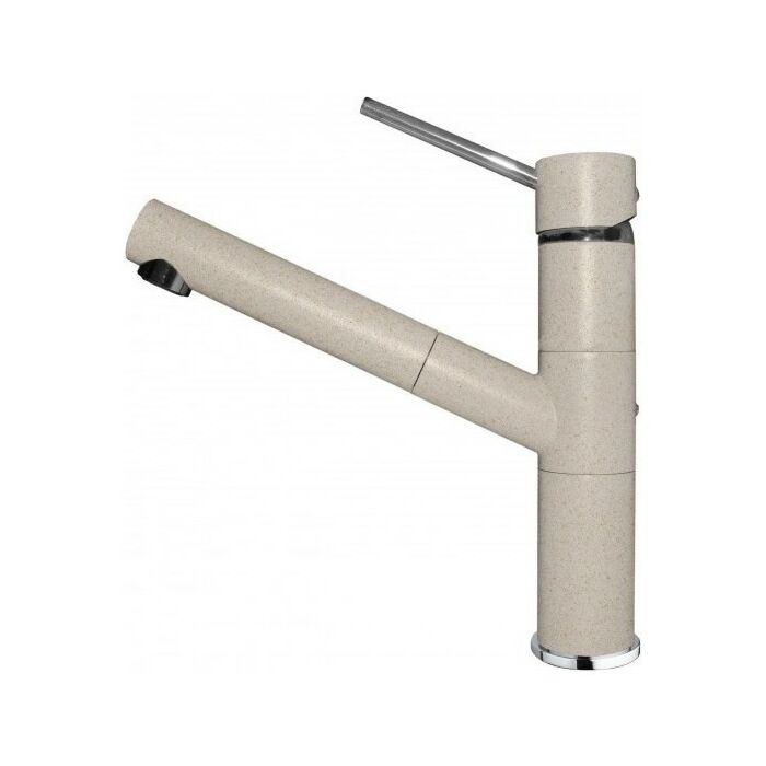 elleci Reno Modern Küchenmischer mit Handbrause - Granitek - Hafer