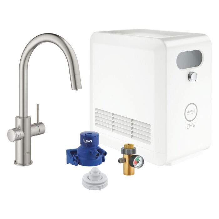 grohe 31325DC2 Blue Professional Küchenarmatur wassergefiltert - super Stahl
