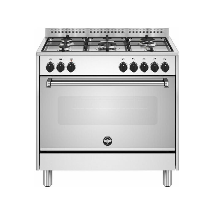 la germania AMN965EXV/24 Americana Cucina cm. 90 inox 5 fuochi a gas - forno singolo elettrico