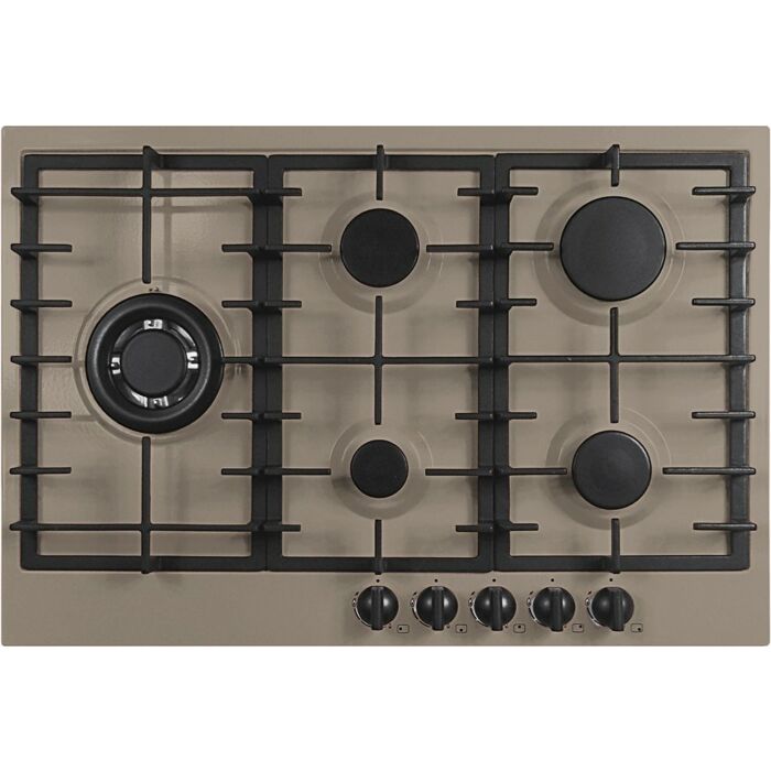 plados telma SLIM75 UG 72 Piano cottura cm. 75 x 51 - 4 fuochi gas + 1 tripla corona valvolati - tartufo