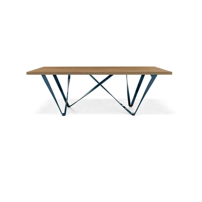 sedit WAVE FISSO Table rectangulaire fixe | ovale - structure en métal avec plateau texturé | céramique