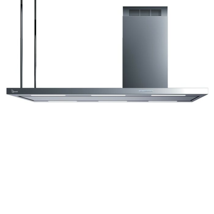 baraldi ELEA ISOLA Cappa isola cm. 116 camino dx - motore 800 m3/h - inox