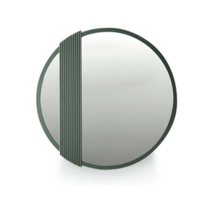 devina nais ZERO.16 ROTONDO Living & More Round wall mirror with solid wood frame