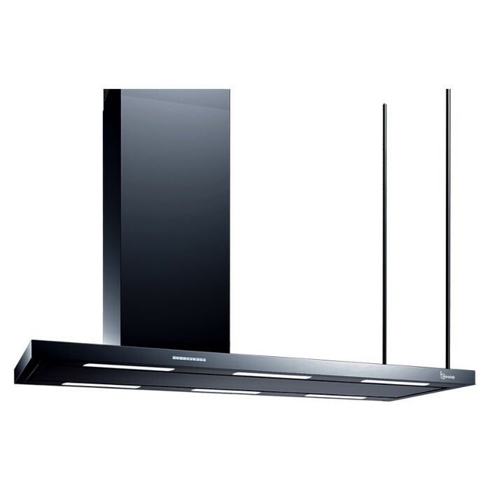 baraldi ELEA ISOLA Cappa isola cm. 116 camino sx - motore 800 m3/h - nero