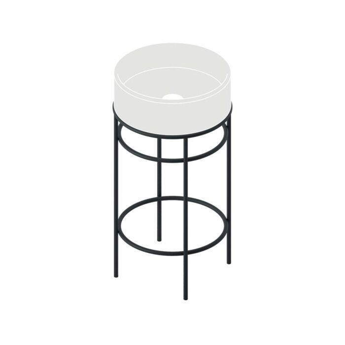 artceram VOGUE 2.0 Metal structure for Rombo, Millerighe and Atelier countertop washbasins