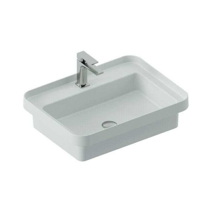 artceram FUORI SCALA Rechteckiges Aufsatz-/Einbauwaschbecken 60x45 aus Keramik