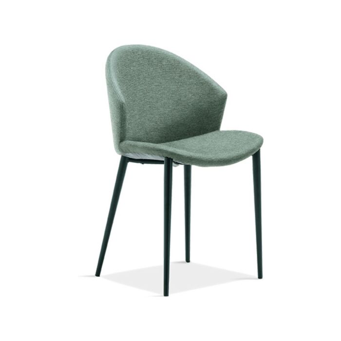 sedit PARIS Chaise avec structure en métal et assise en tissu | peau | cuir écologique | éconabuk