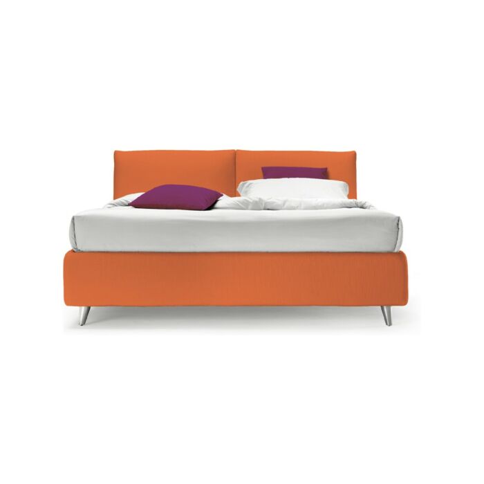 noctis LONDON Single padded bed with removable cover | one and a half square | double bed - with base | with container | with drawers