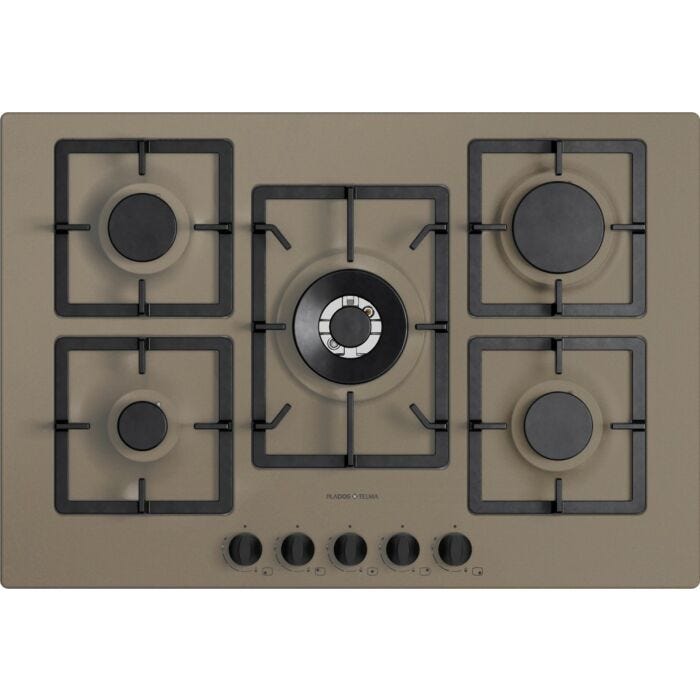 plados telma FLAT75 UG 72 Table de cuisson cm. 75 x 51-4 feux + 1 triple couronne - Truffe