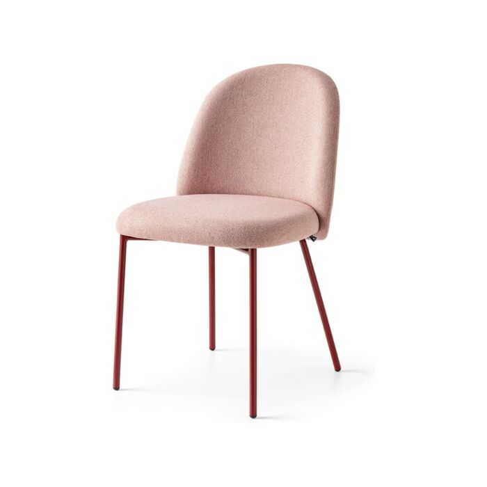 connubia TUKA Chair with metal structure and eco - leather seat fabric