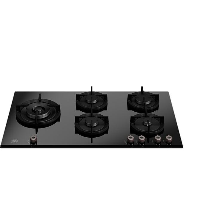 bertazzoni P905LPROGNE Professional Piano cottura a gas 5 fuochi cm 90 - vetro nero
