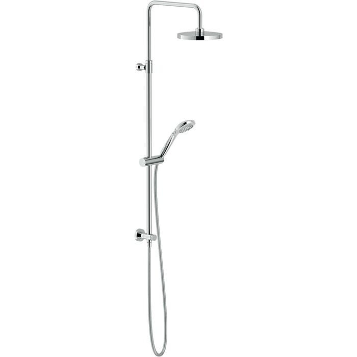 nobili WE00141/40CR Renova Duschsäule mit rundem Duschkopf und Handbrause - Chrom