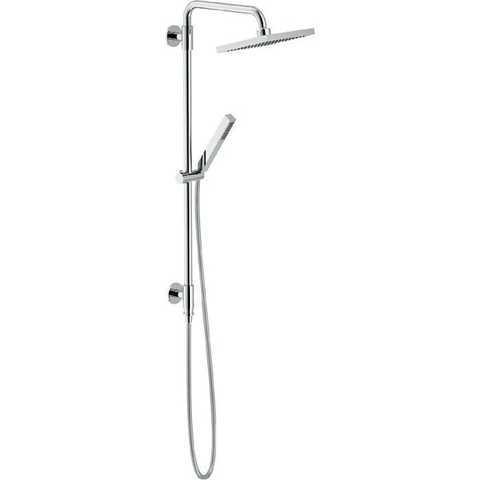 nobili WE00141/75CR Renova Duschsäule mit quadratischem Duschkopf und Handbrause - Chrom