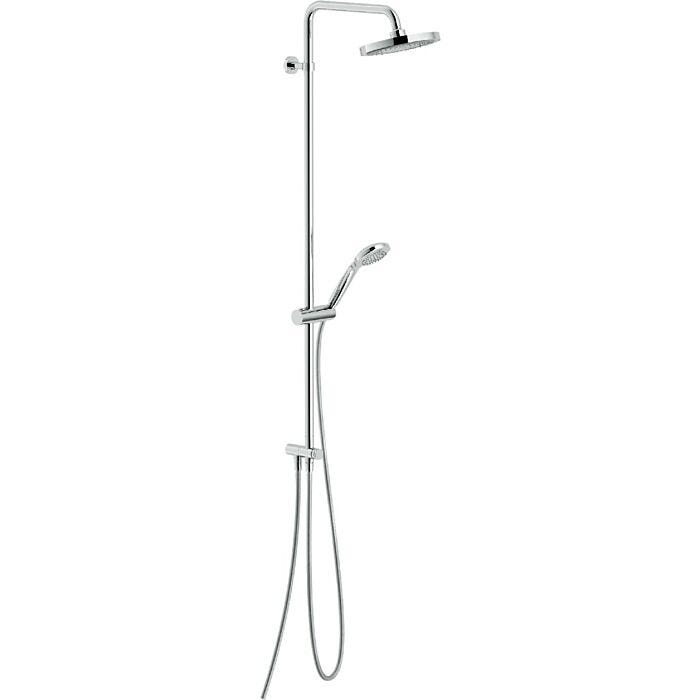 nobili WE00141/90CR Renova Duschsäule mit rundem Duschkopf und Handbrause - Chrom