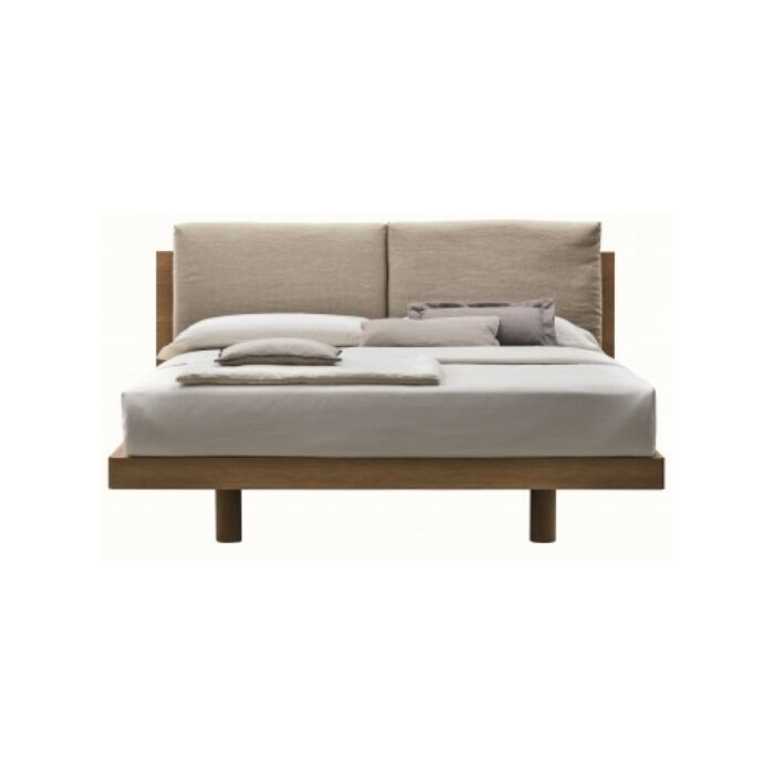 tomasella NIKKI N02 Double bed - textured structure | lacquered - removable padded headboard - with | without storage