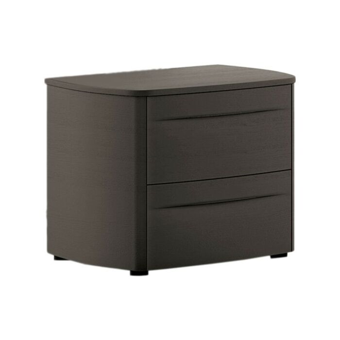 tomasella BOGART 2-drawer wooden bedside table | open pore lacquered