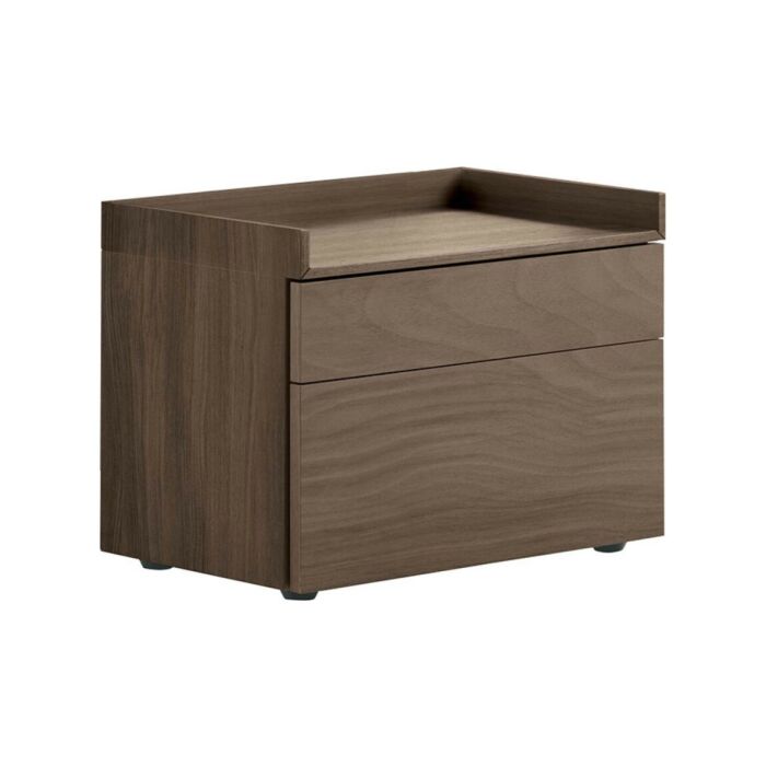 tomasella SIR Comodino 2 cassetti in materico | laccato | legno