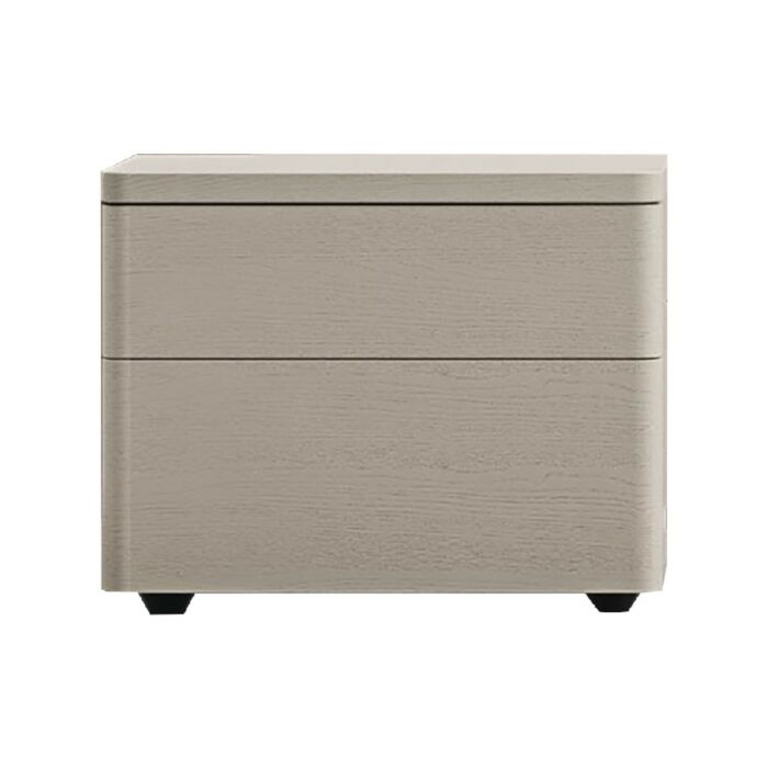 tomasella DOLCEVITA 2 drawer wooden bedside table | lacquered