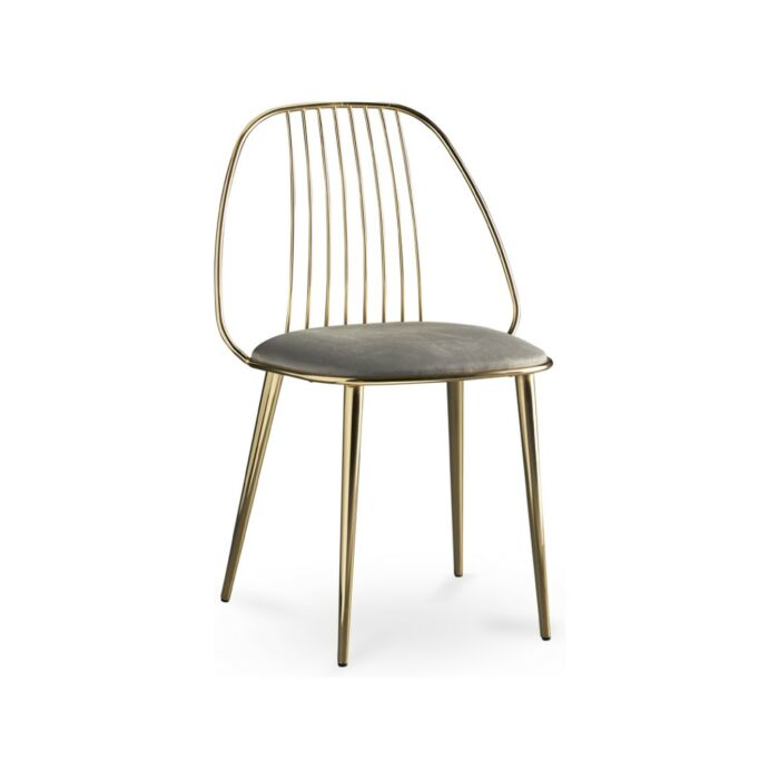 colico WAIYA Chair with steel rod structure and fabric seat | eco leather