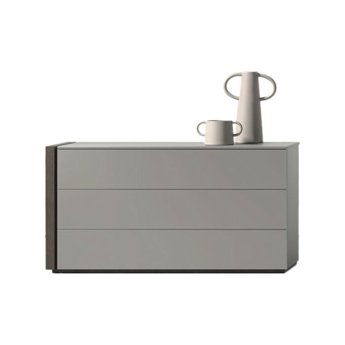 tomasella CAPITOL Chest of drawers 3 drawers in textured | lacquered with side in textured | lacquered