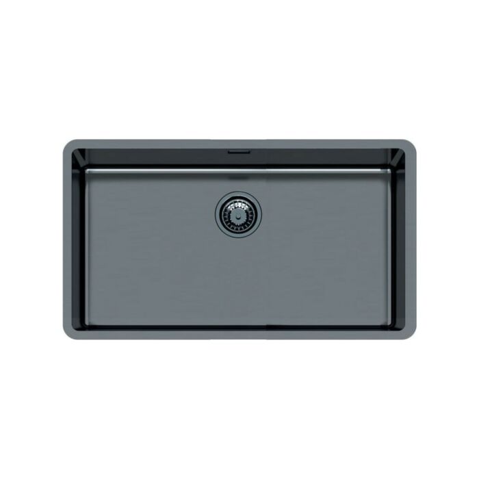 foster 2157886 KE Unterbauwaschbecken 1 Schüssel 75 x 44 cm - Vintage Gun Metal Edelstahl