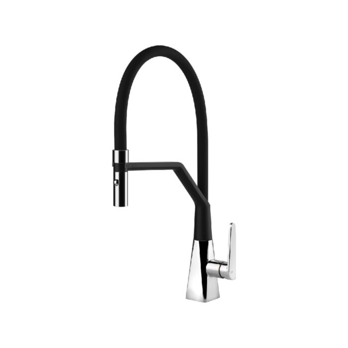 foster 8521000 FL Miscelatore cucina con bocca girevole - cromo/nero