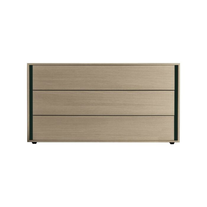tomasella VIP 3 drawer chest of drawers in textured | lacquered