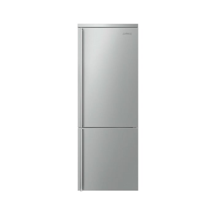 smeg design FA3905RX5 Classica Freistehender Kühlschrank mit Gefrierfach 70 cm H 196 - L. 461 – Edelstahl