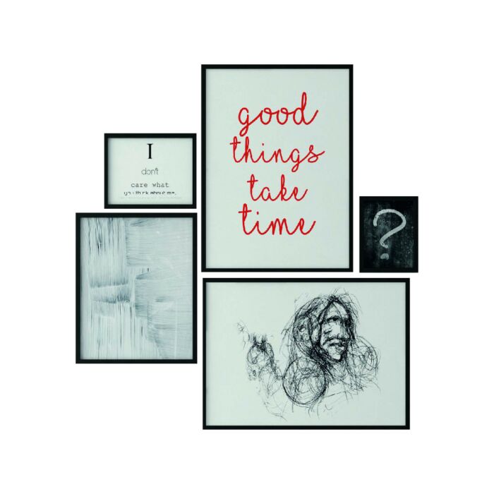 tomasella ELEGANCE M Set of 5 paintings 120W x 127H