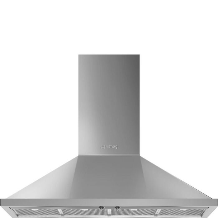 smeg design KPF12X Portofino Hotte murale cm. 120 - acier inoxydable