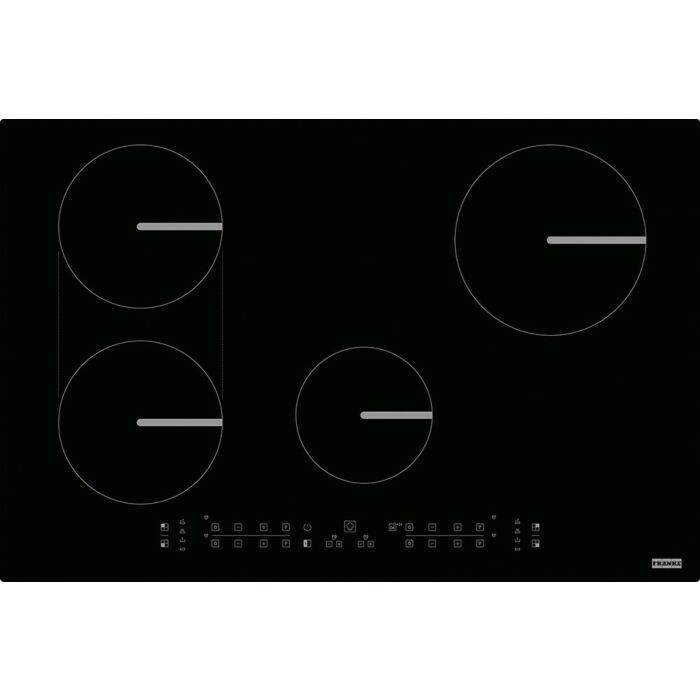 franke FSM 804 I B BK Smart Piano cottura a induzione cm. 77 - cristallo nero