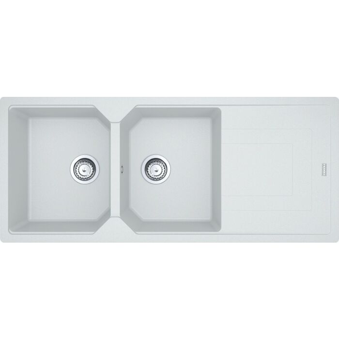 franke UBG 621-116 Urban Lavello 2 vasche incasso 116 x 50 con gocciolatoio reversibile - bianco