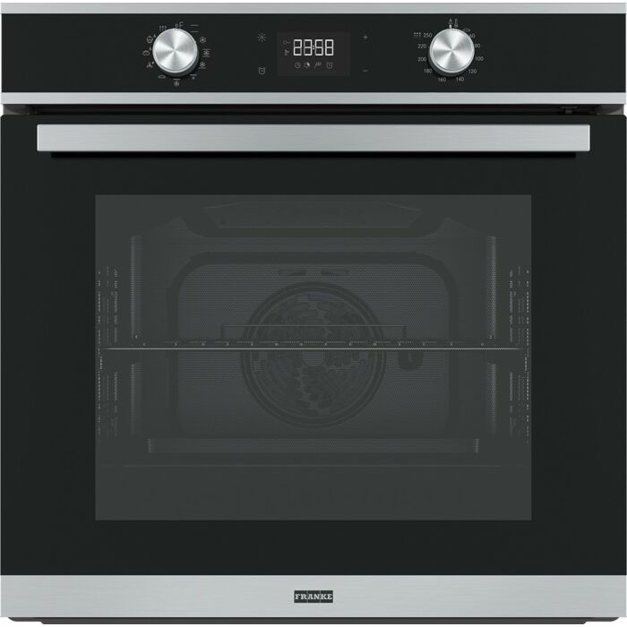 franke FSM 97 P XS Smart Electric multifunction pyrolytic oven cm 60 - satin stainless steel/black glass