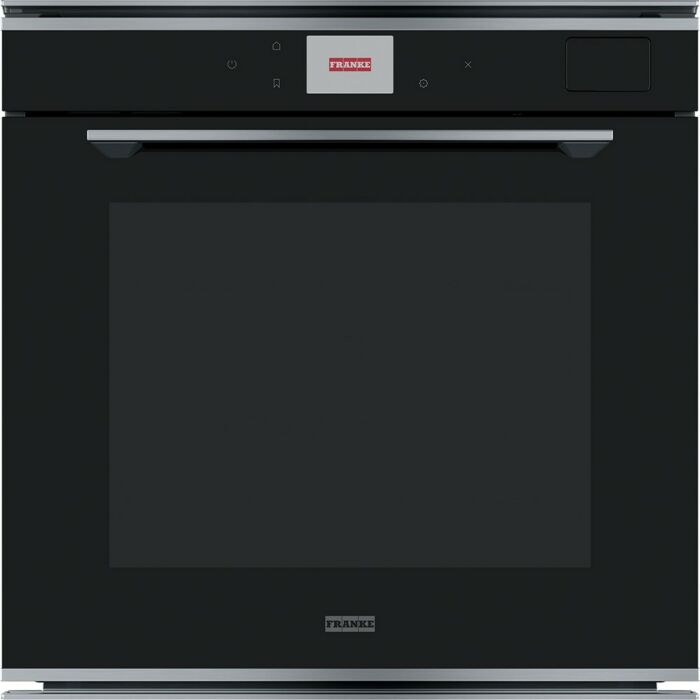 franke FMY 99 HS XS Mythos 60cm multifunctional steam combined oven - satin stainless steel/black glass
