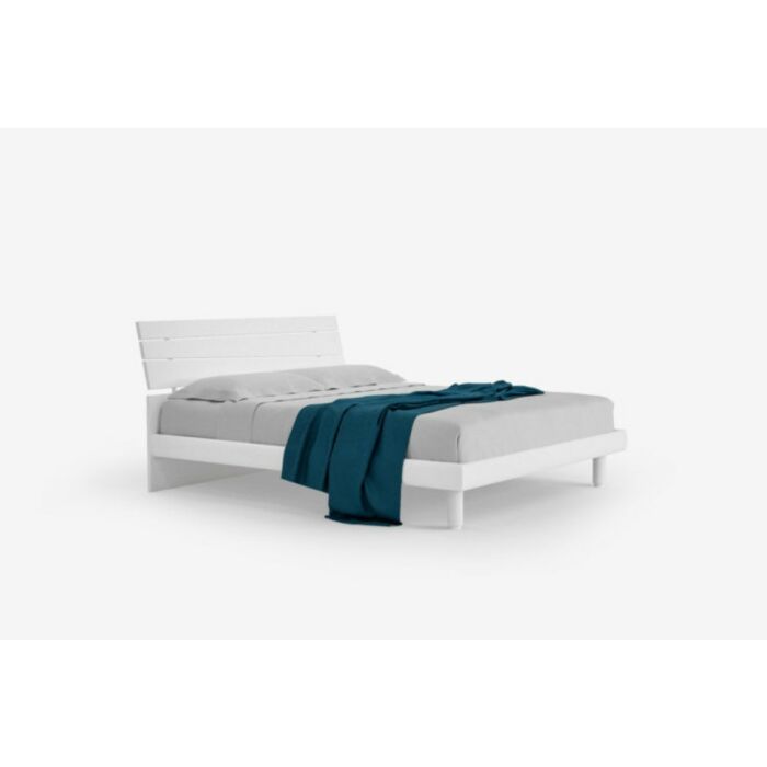 santalucia mobili MISTRAL PRATICO Letto matrimoniale con | senza contenitore in essenza | laccato | materico