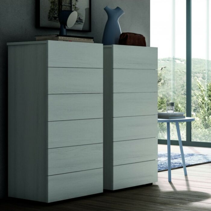 santalucia mobili DADO PRATICO Chest of drawers with 6 drawers in lacquered | essence | material with side drawer opening