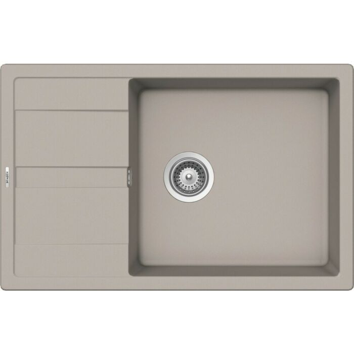 schock Primus D100XS 1 bowl sink above/undermount 78 x 50 with reversible drainer - dove grey
