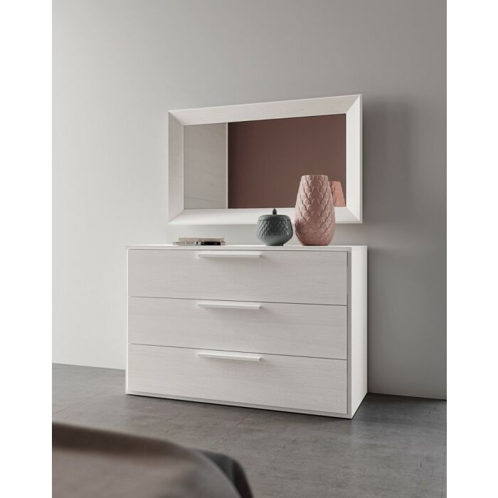 santalucia mobili KROS Pratico 3-drawer lacquered chest of drawers | essence | material with handles