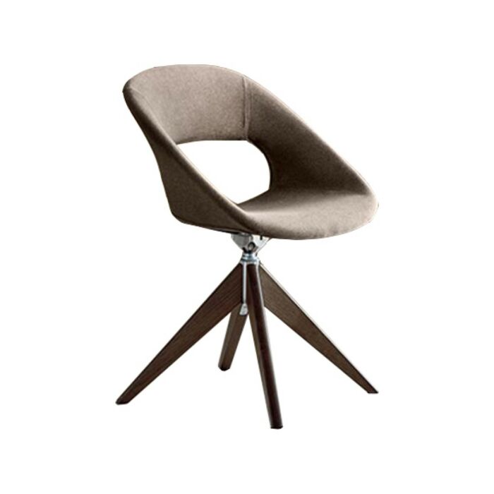 maronese acf DIVA TAGLIOSESSANTA Sedia con struttura in legno e seduta in tessuto | ecopelle