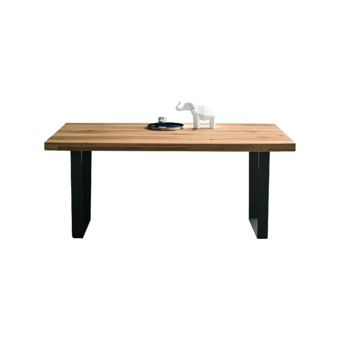 maronese acf STRONG TAGLIOSESSANTA Tavolo fisso - struttura in metallo nero opaco con piano in melaminico | legno massello