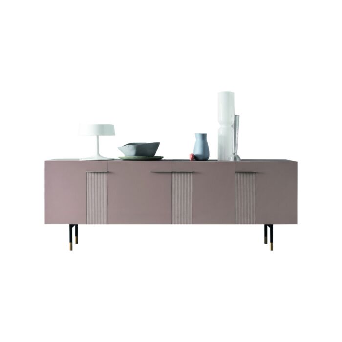 maronese acf FRIDA (variante H 53) TAGLIOSESSANTA 4-türiges Sideboard aus Melamin | lackiert mit Metallfuß - 3 Breiten