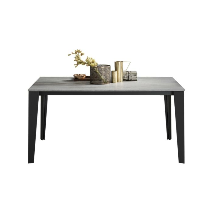 maronese acf ROYAL TAGLIOSESSANTA Tavolo allungabile - struttura in metallo nero opaco con piano in melaminico | laccato