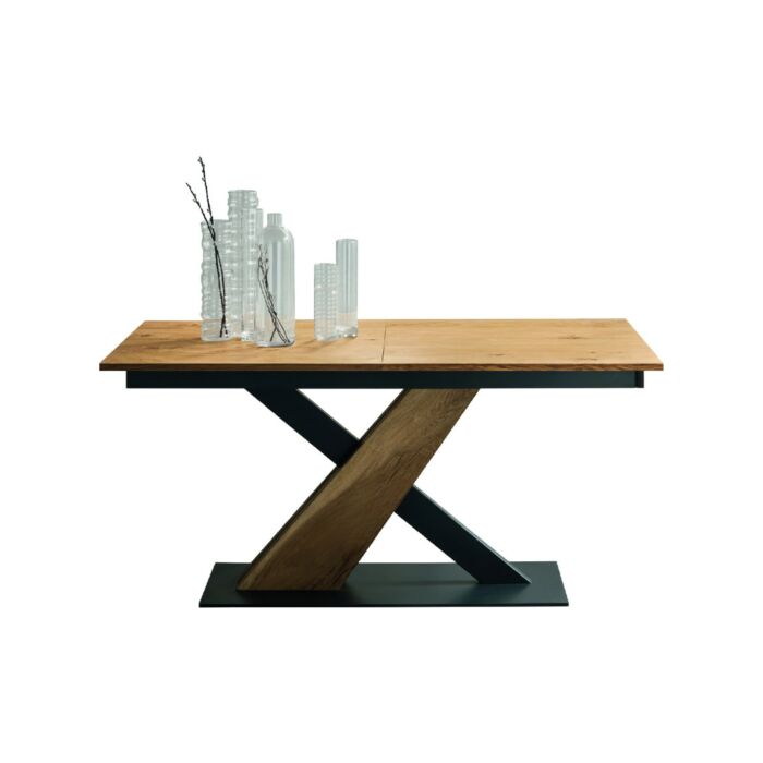 maronese acf VENUS TAGLIOSESSANTA Extendable table - structure in matt black metal and melamine | wood with melamine top | wood