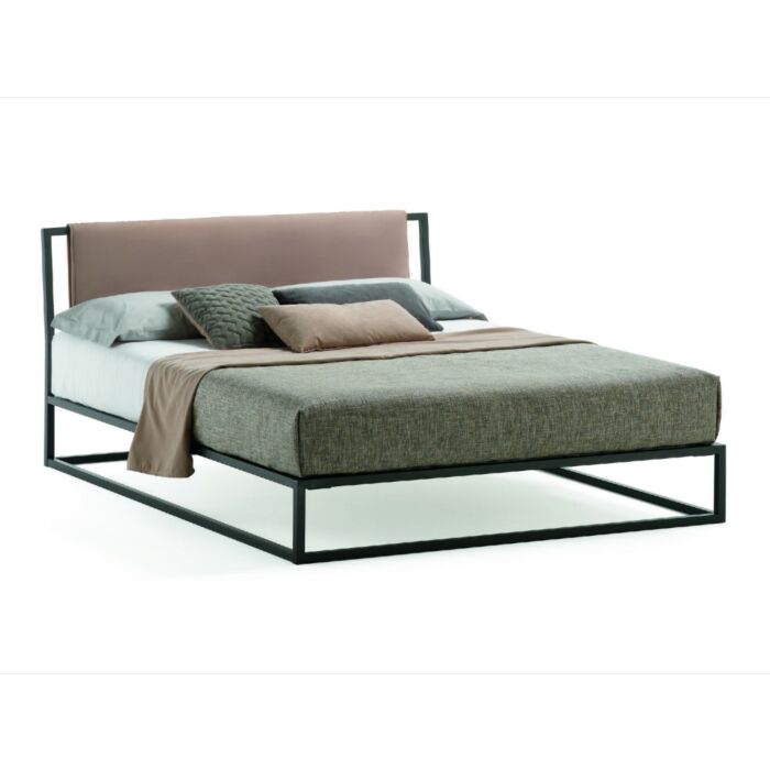 samoa FRAME Match Bedroom Space Letto singolo | matrimoniale con struttura in metallo e testiera reversibile in tessuto | ecopelle - contenitore opzionale