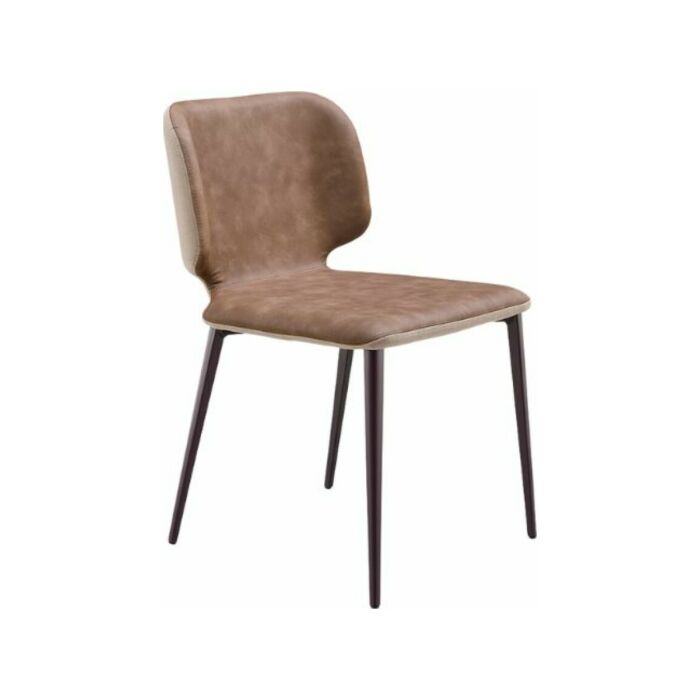 midj WRAP Chair with metal structure and fabric seat | skin | faux leather