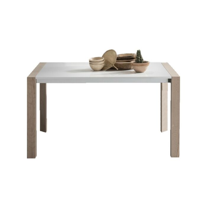 maronese acf MIKADO TAGLIOSESSANTA Table extensible - structure en métal noir mat avec plateau en mélaminé | bois plaqué