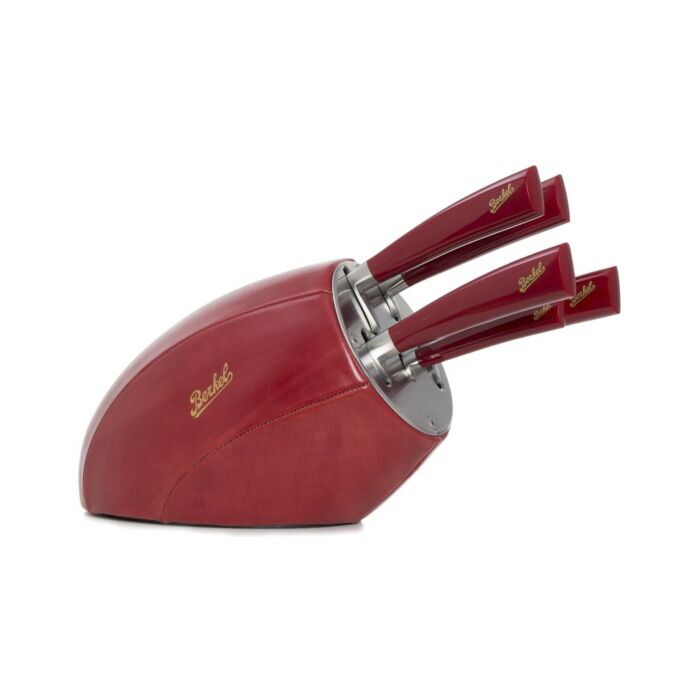 berkel CEPPO SENSE Blocco portacoltelli con set di 5 pezzi - rosso